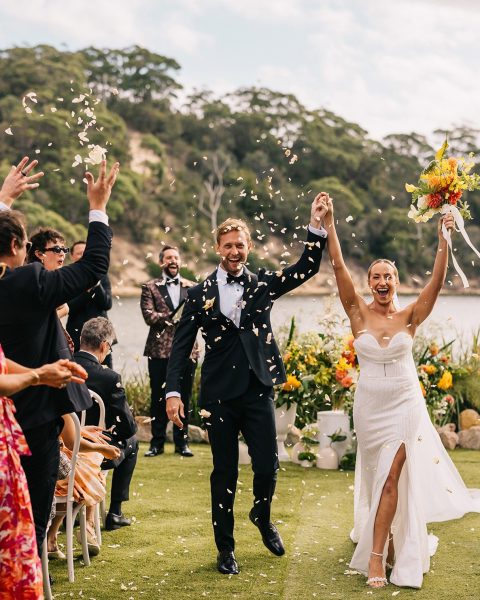 Just Married at The Cove Jervis Bay